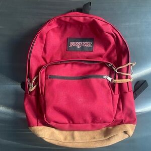 Red jansport backpack